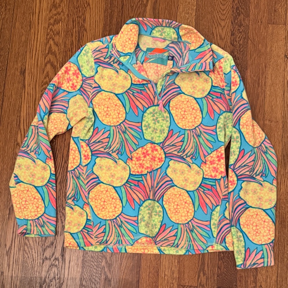 Colorful Pineapple Print Pullover